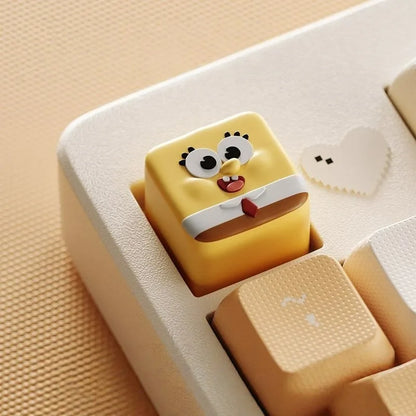 Spongebob Squarepants Mechanical Keyboard Keycap – Creative Single-Pack Decoration