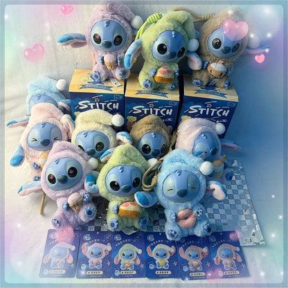 Stitch "Eat Something Before Sleep" Series Vinyl Blind Box – Kawaii Plush Doll Pendant Ornament, Cute Surprise Gift