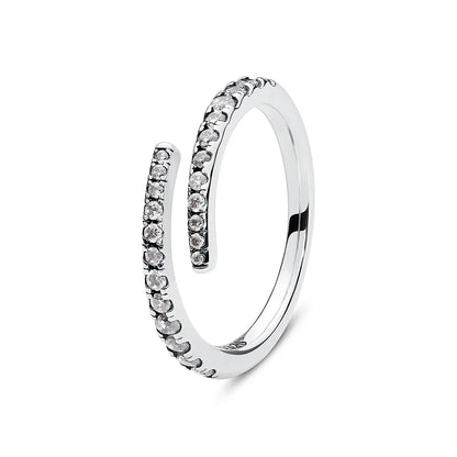 925 Sterling Silver Women’s Ring – Crown, Heart & Wishbone Design with Crystal, Rose Gold Engagement & Wedding Jewelry