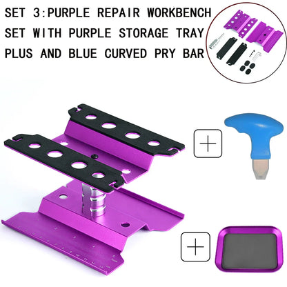RC Car Tool Lifting Work Stand – 360° Rotating Repair Platform for 1/10 & 1/8 Buggy Crawler Cars