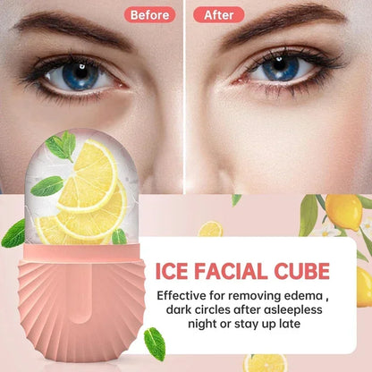Ice Facial Roller Silicone Mold – Beauty Tool for Eye Puffiness, Pore Minimizing & Skin Massage