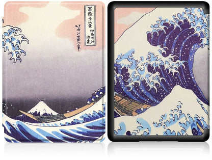 Kindle 10th Gen 6" Leather Case – Hand Strap & Screen Protector Cover with Wake/Sleep Function (2019, J9G29R)