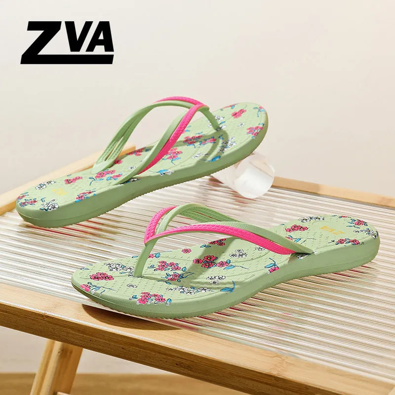 Women’s Pink Waterproof Flip Flops - Thick Sole Non-Slip Bathroom Sandals