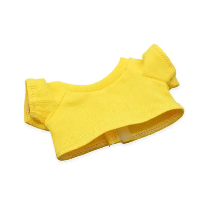 Labubu Idol Doll Clothes Set – T-Shirt & Denim Shorts Outfit for 17cm Labubu & 10cm Cotoon Dolls, Doll Accessories