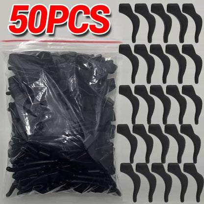 Anti-Slip Silicone Ear Hooks for Glasses | Elastic Eyewear Grip, Temple Holder & Fastener Accessories