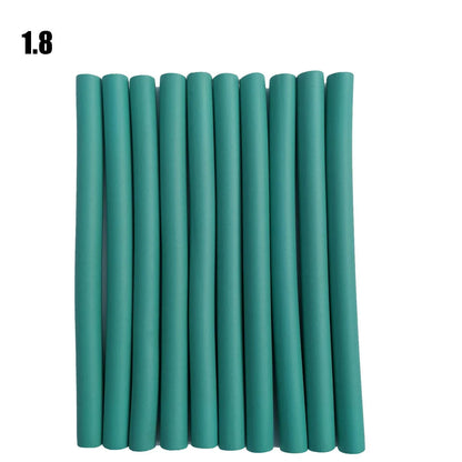 10PCS Flexible Hair Curling Rods – Soft Foam Bendy Twist Curls, No Heat Flexi Rollers for Hair Styling