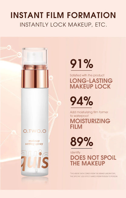 O.TWO.O Makeup Setting Spray – Long-Lasting Moisturizing Finish with Instant Film Formation & Makeup Lock