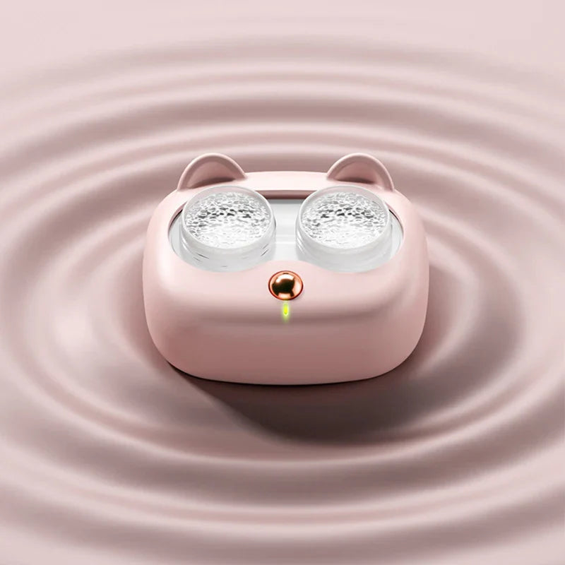 Portable Ultrasonic Contact Lens Cleaner Case – Removable Box Cleaning Machine for Removing Tear Protein & Lens Hygiene Care