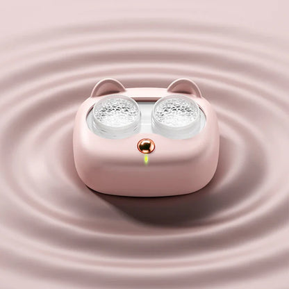 Portable Ultrasonic Contact Lens Cleaner Case – Removable Box Cleaning Machine for Removing Tear Protein & Lens Hygiene Care