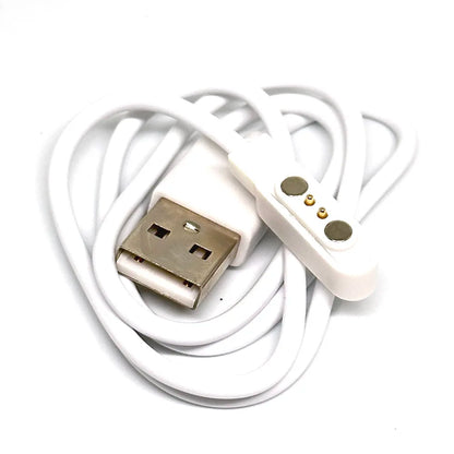 2-Pin Magnetic Pogo Pin USB Charging Cable – Smart Watch Charger for Kids Models Q750S, T88, A20, A20S, TD05 & V6G, USB 2.0 Magnetic Power Cord