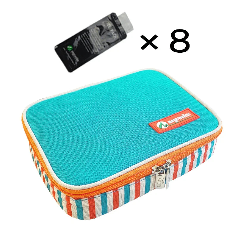 Mega Insulin Cooler Box – Portable Medium-Sized Insulated Travel Case for Diabetics with Nylon Fabric & Aluminum Foil Lining