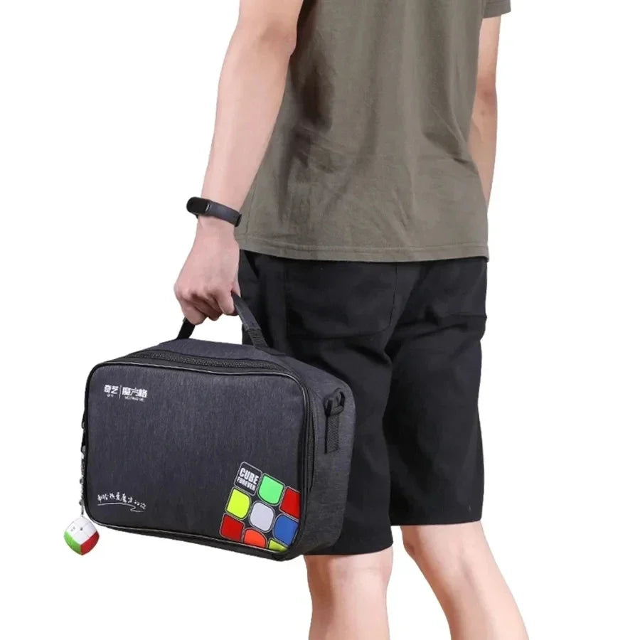 Qiyi Moyu Magic Cube Storage Bag - Professional Carry Case for 2x2 to 9x9 Speed Cubes, Puzzle Toys & Gifts