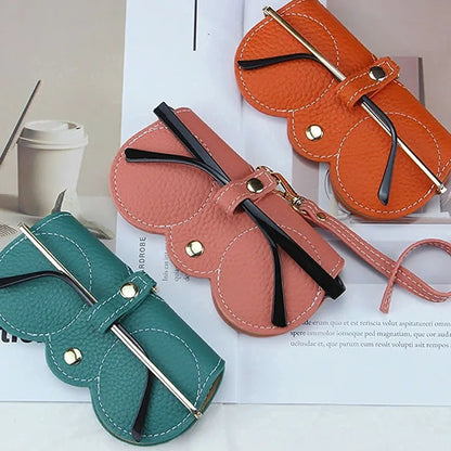 Portable Eyeglass Case | NEW PU Sunglasses Bag | Cute Protection Cover | Simple Eyeglass Clip