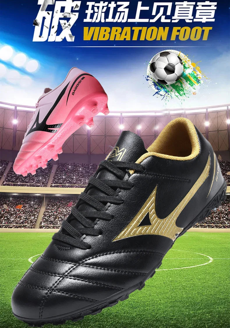 Men’s Football Soccer Cleats – Studded Indoor/Outdoor TF & FG Training Shoes