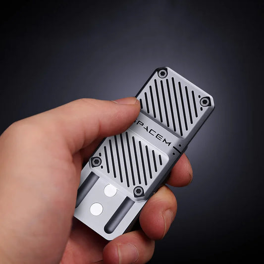 Machinery Magnetic Slider Push Fidget Toy – Metal EDC Coin Spinner for Stress Relief and Gifts