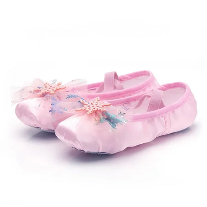Lovely Princess Ballet Shoes – Soft-Soled Dance Shoes for Girls, Children & Ballerina Exercises