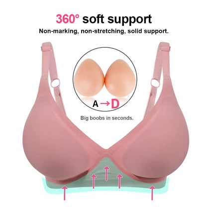 LERVANLA Silicone Fake Chest Pads – Small to Super Large Female Breast Enhancer for Underwear & Display