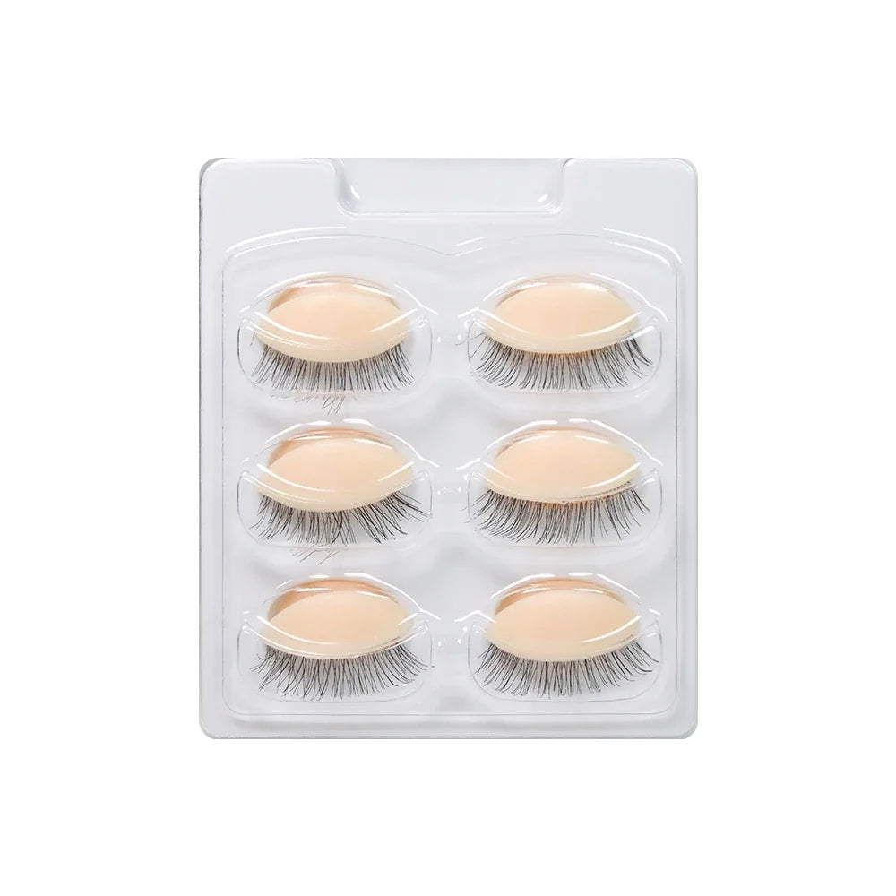 GLAMLASH Mini Lash Practice Training Head – Eyelash Extension Model with Removable Eyelids for Lash Extension Training Tool