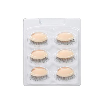 GLAMLASH Mini Lash Practice Training Head – Eyelash Extension Model with Removable Eyelids for Lash Extension Training Tool
