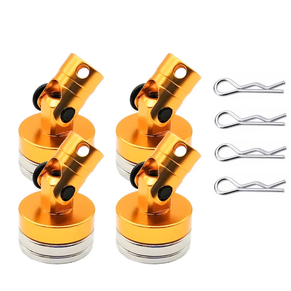 1 Set RC Car Drift Shell with Strong Magnet – Stealth Body Post Contact for 1/10 Scale Models TT01, TT02 Remote Control Cars