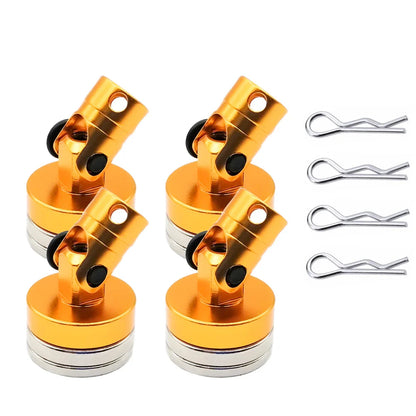 1 Set RC Car Drift Shell with Strong Magnet – Stealth Body Post Contact for 1/10 Scale Models TT01, TT02 Remote Control Cars