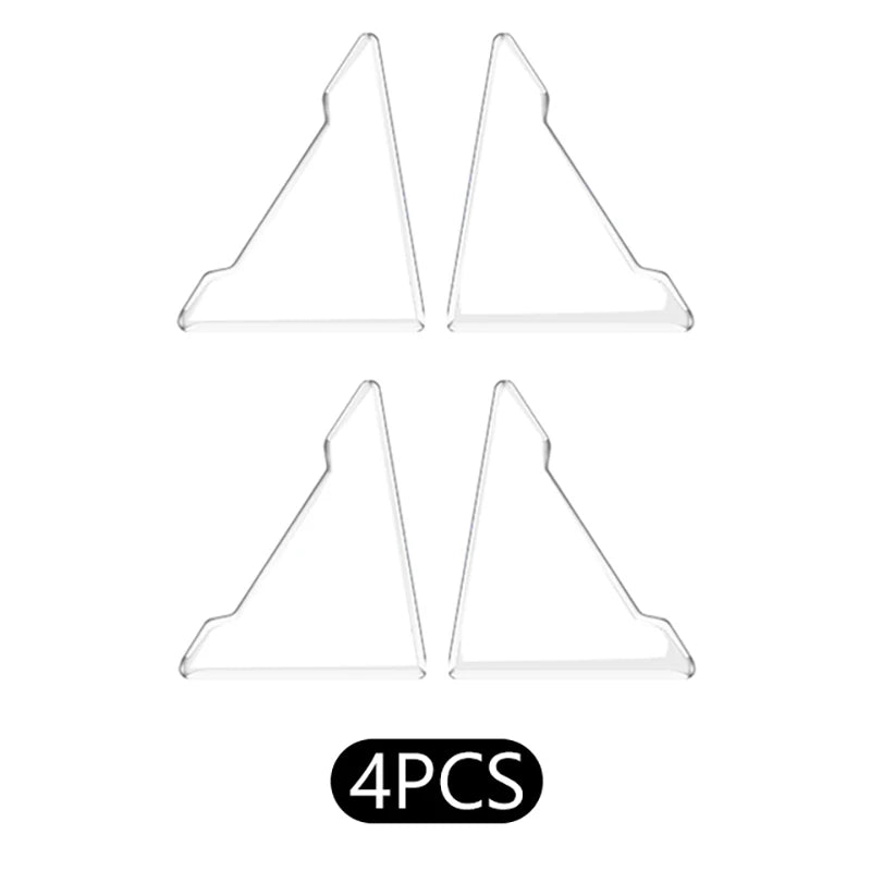 4Pcs Transparent Silicone Car Door Corner Anti-collision Covers - Anti-Scratch Stickers for Universal Door Protection Cover