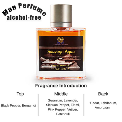 Wilderness for Men Perfume Oil – Alcohol-Free Long-Lasting Spicy Woody Scent with Black Pepper, Vetiver & Cedar