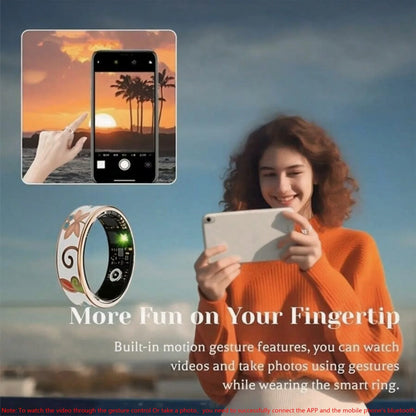 New Smart Ring 5ATM Waterproof – Wireless Call, Heart Rate, Sleep & Blood Oxygen Monitoring Fitness Tracker for Android & iOS (Unisex Gift Smart Health Ring)