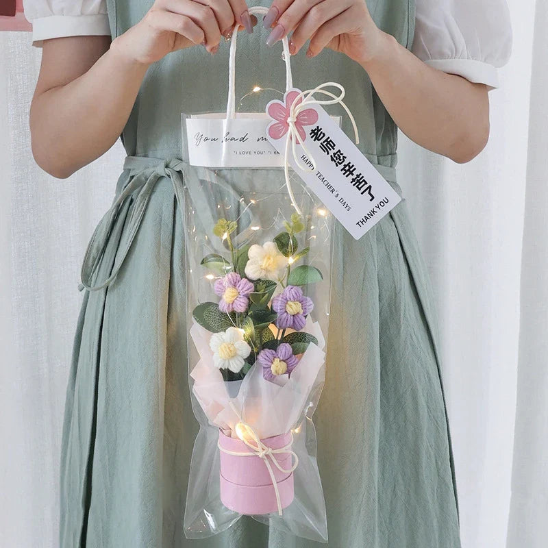 Graduation Bouquet 2025 – Crochet & Knitted Artificial Flowers for Wedding, Valentine’s & Special Occasion Gifts