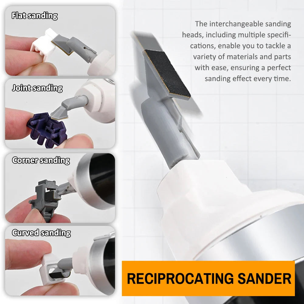 MS-148 Mini Electric Reciprocating Sander – Precision Grinding Pen & Polishing Drill Tool for DIY Model Craft
