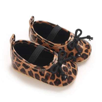 Infant Leopard Print Pre-Walker Shoes - Soft Sole Baby Sneakers for Spring & Autumn, 0–1 Year Daily Footwear