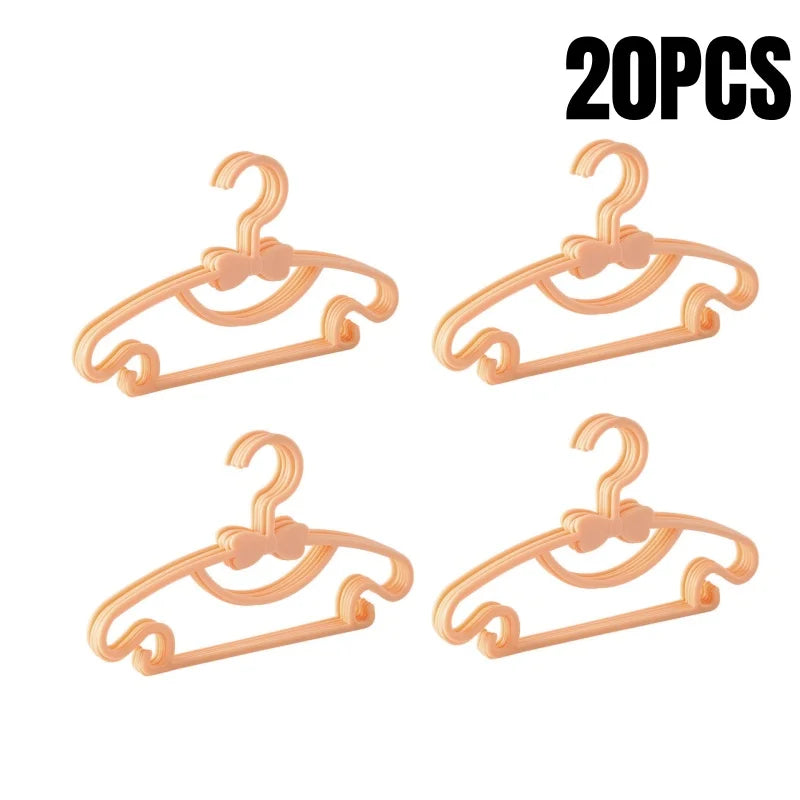 5-50PCS Baby Plastic Hangers – Kids Clothes Storage Rack for Nursery, Toddlers & Infants, Portable Home Use