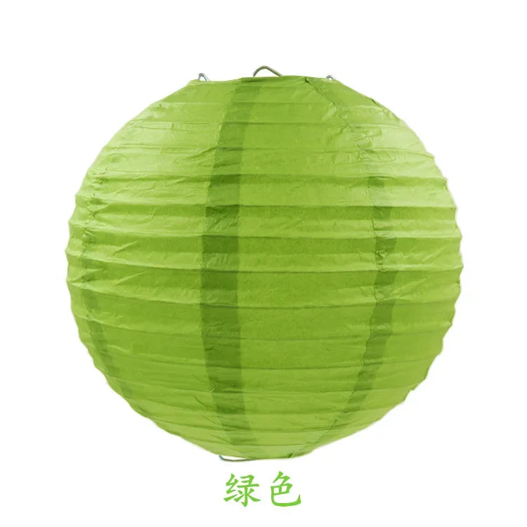 Round Paper Lanterns for Birthday Wedding Party Decor, DIY Hanging Lampion Balls, 4/6/8/10/12/14/16 Inch Craft Supplies