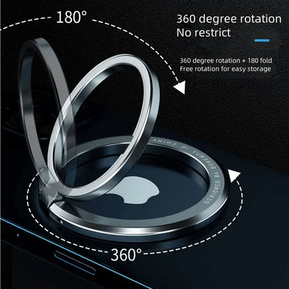 KAPUDA Magnetic Ring Mobile Phone Stand - 360° Rotation, Foldable & Compact Desktop Phone Stand, Easy to Carry
