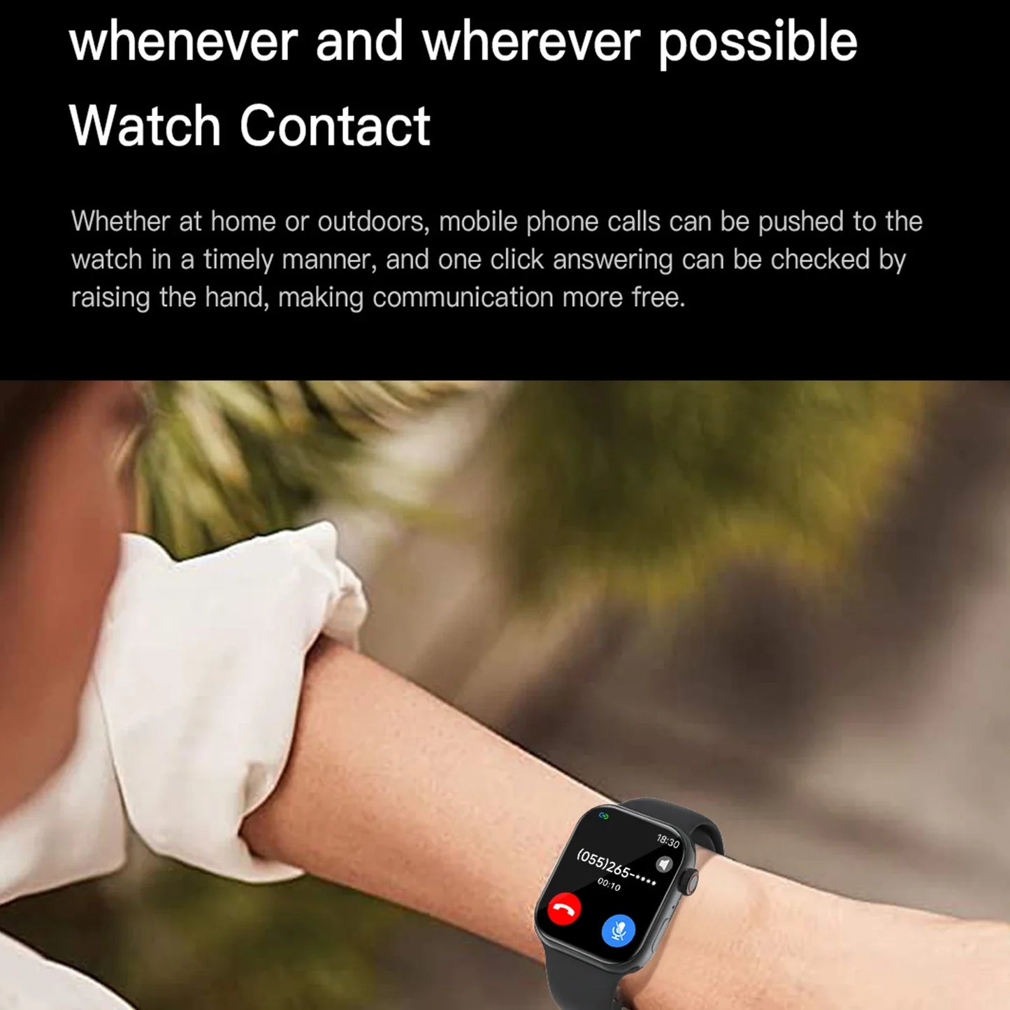 SIMSONLAB Smartwatch — Bluetooth Call, Music & Camera Control, Heart Rate Monitor, Multi-Sport Modes for Men & Women, Android & iOS