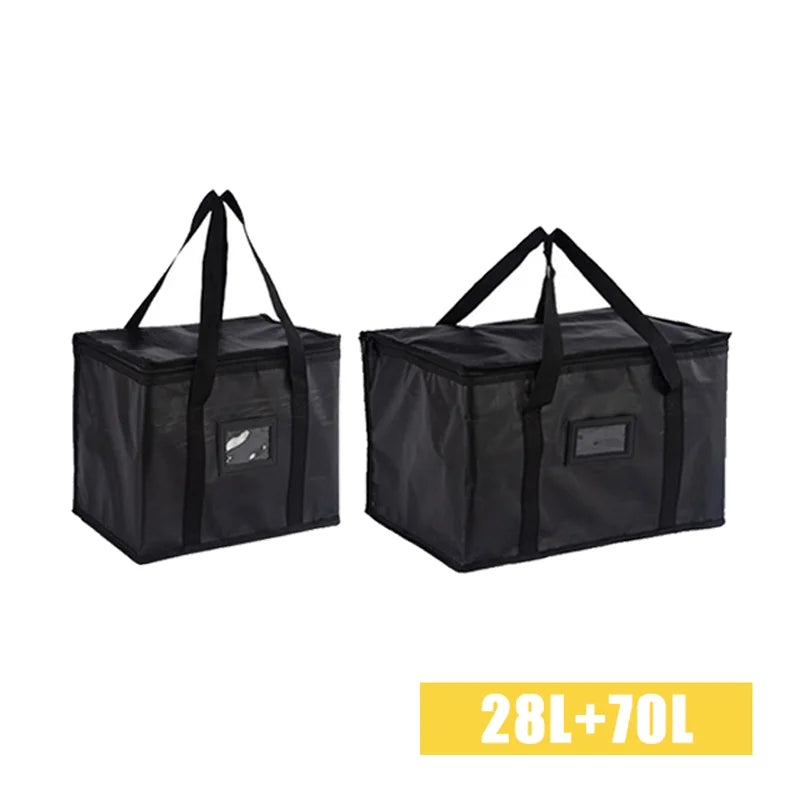 70L Large Insulated Thermal Cooler Bag – Portable Lunch Tote, Tin Foil Food Storage for Picnic, Camping, and Fresh Keeping