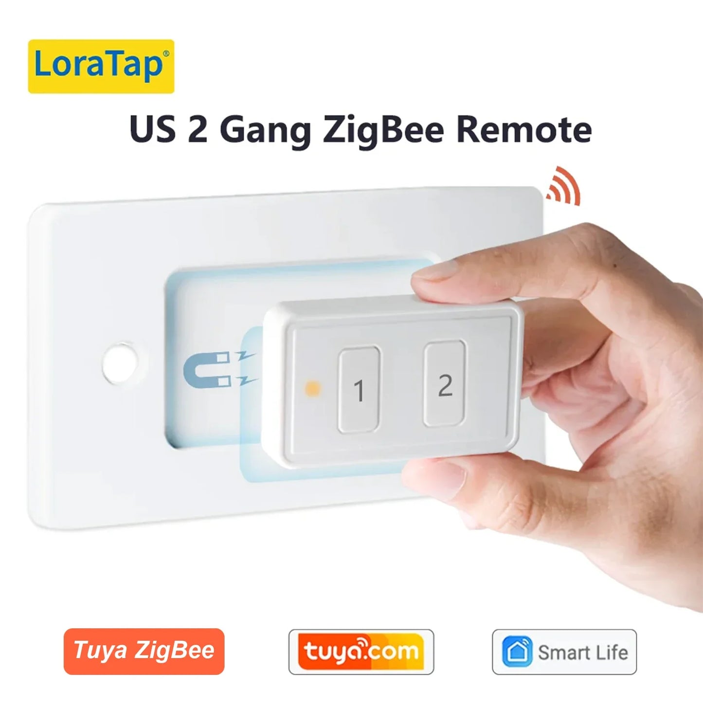 LoraTap ZigBee 3.0 Wireless Push Button Remote Controller – Smart Scene Automation Switch for Tuya Smart Life App (EU/US Compatible, 13 Types)