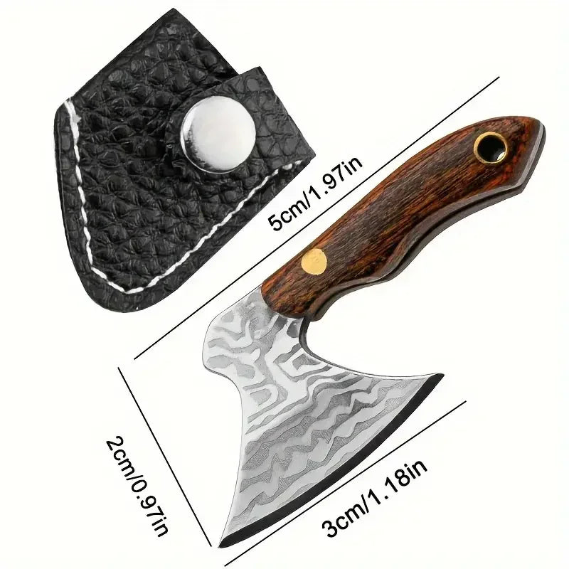 Mini Stainless Steel Small Axe Keychain – Portable Knife Pendant Gift & Outdoor Tool Decoration