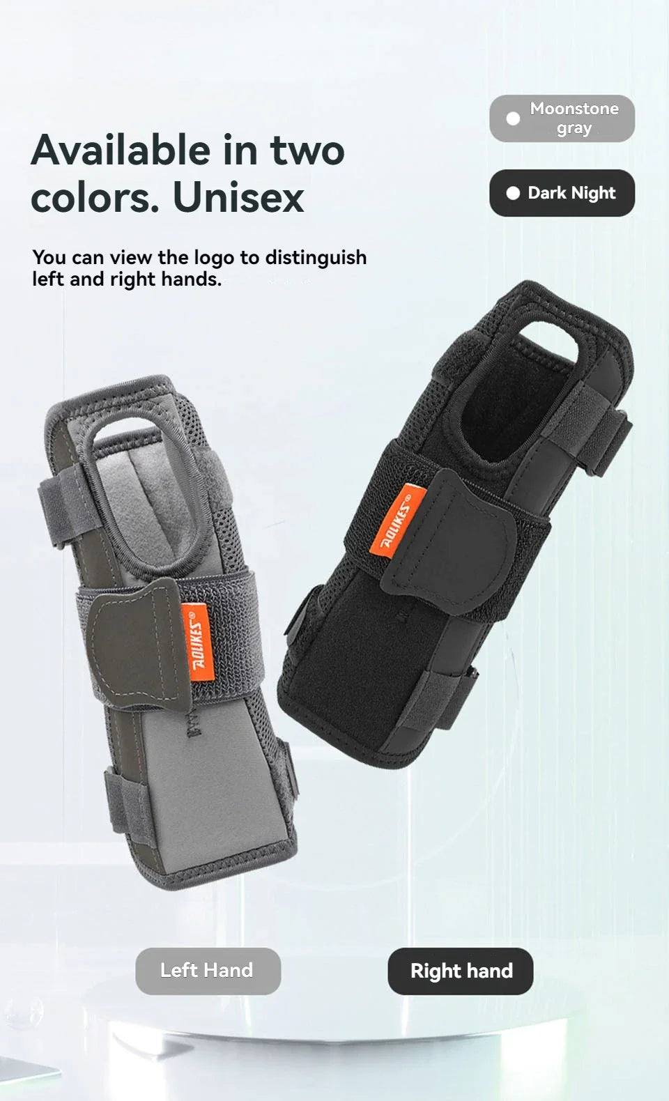 AOLIKES Wrist Brace Splint – Night Support for Carpal Tunnel & Pain Relief