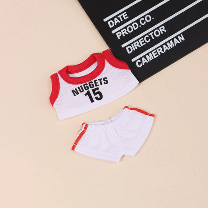 17cm Labubu Doll Clothes – First & Second Generation Basketball Outfit for Handmade Doll Gift