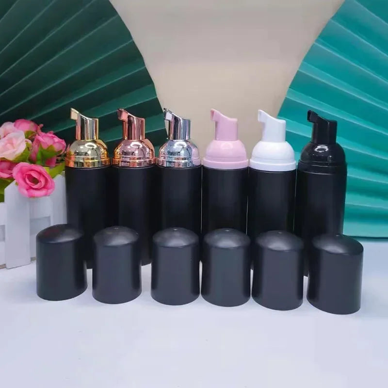 Foam Pump Bottle Set - 10Pcs Refillable Plastic Foaming Soap Dispenser for Shampoo, Travel & Toiletries