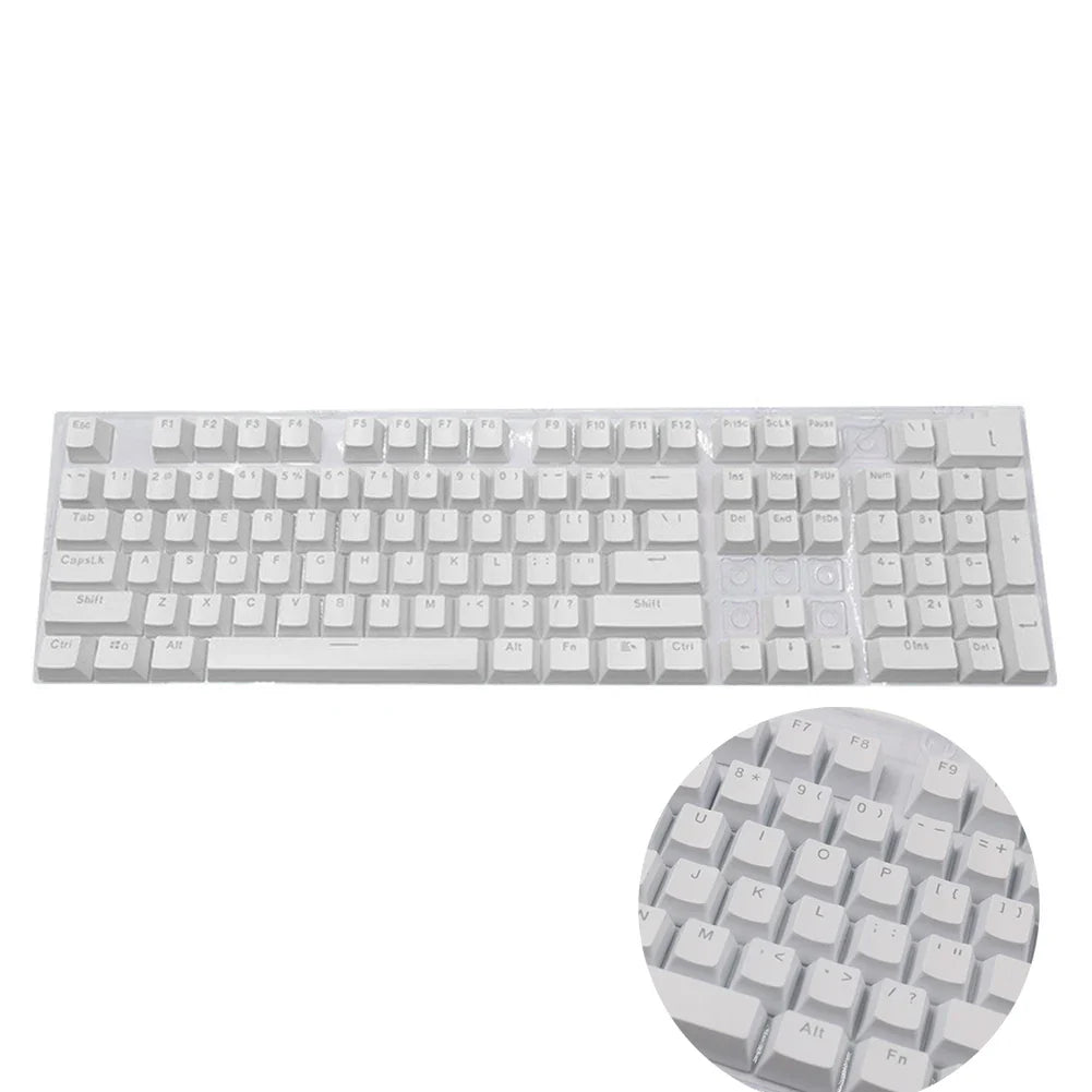104PCS Universal Mechanical Keyboard Keycaps – Ergonomic Blank Replacement for Cherry MX Backlit Keyboards