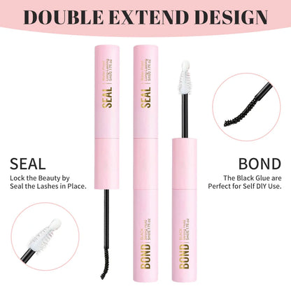 5ml Bond & Seal Eyelash Glue — Waterproof 2-in-1 Adhesive for Lash Clusters & Extensions