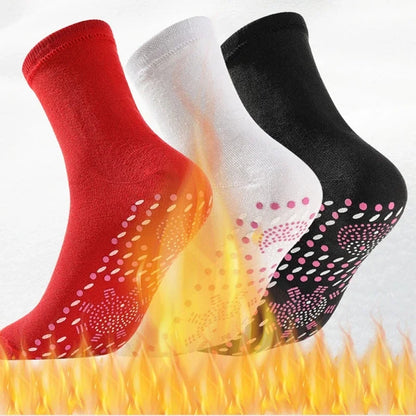 Tourmaline Self-Heating Socks - 1/5 Pairs of Winter Warm Thermal Health Care Socks with Magnetic Therapy