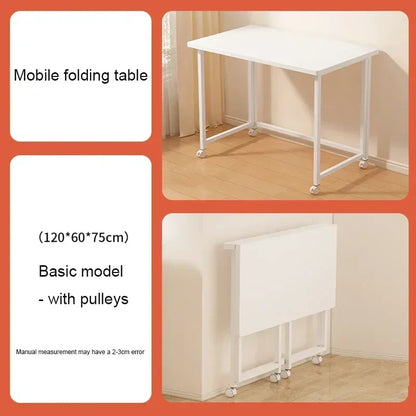 Foldable Computer Desk – Adjustable Laptop Desk for Home & Office, Space-Saving Multifunctional Folding Table