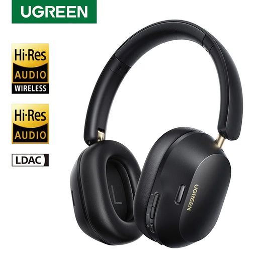 UGREEN Choice Max5c Wireless Bluetooth Headphones — 43dB ANC, Hi-Res LDAC, 75H Battery & Spatial Audio Earbuds