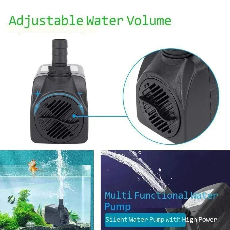 220V 8W Multifunctional Submersible Water Pump – Small Circulating Cooling Pump for Household & DIY Handicrafts