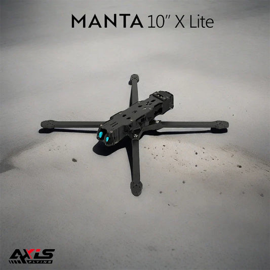 Axisflying Manta 10 X Lite 10-Inch FPV Drone — BNF Long Range Heavy Payload Cinematic Drone with 5.8G Analog VTX, 402mm Wheelbase