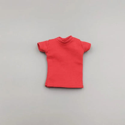 1/6 Scale Black T-Shirt for 12" (30cm) Action Figures — Male & Female DIY Model Accessories