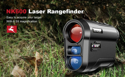 REVASRI Golf Laser Rangefinder 600M/Yard – USB Rechargeable with Slope Compensation, Flag Lock & Vibration